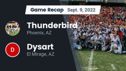 Recap: Thunderbird  vs. Dysart  2022