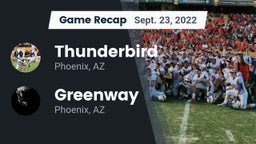Recap: Thunderbird  vs. Greenway  2022