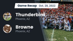 Recap: Thunderbird  vs. Browne  2022
