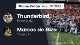 Recap: Thunderbird  vs. Marcos de Niza  2022