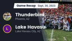 Recap: Thunderbird  vs. Lake Havasu  2023