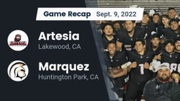 Recap: Artesia  vs. Marquez  2022