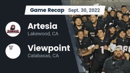 Recap: Artesia  vs. Viewpoint  2022