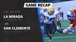 Recap: La Mirada  vs. San Clemente  2016
