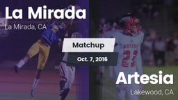 Matchup: La Mirada vs. Artesia  2016