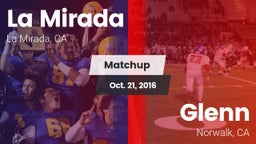 Matchup: La Mirada vs. Glenn  2016