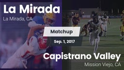 Matchup: La Mirada vs. Capistrano Valley  2017