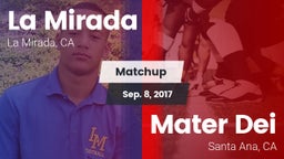 Matchup: La Mirada vs. Mater Dei  2017
