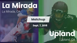 Matchup: La Mirada vs. Upland  2018
