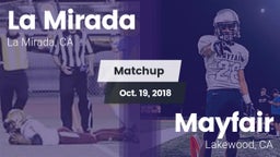 Matchup: La Mirada vs. Mayfair  2018