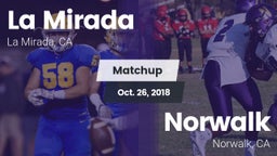 Matchup: La Mirada vs. Norwalk  2018