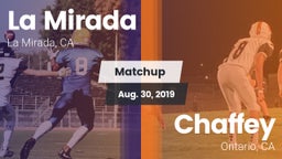 Matchup: La Mirada vs. Chaffey  2019