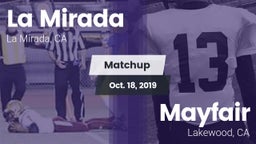 Matchup: La Mirada vs. Mayfair  2019