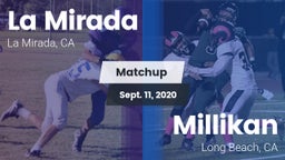Matchup: La Mirada vs. Millikan  2020