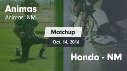 Matchup: Animas vs. Hondo - NM 2016