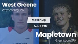 Matchup: West Greene vs. Mapletown  2017