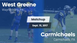 Matchup: West Greene vs. Carmichaels  2017