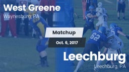 Matchup: West Greene vs. Leechburg  2017