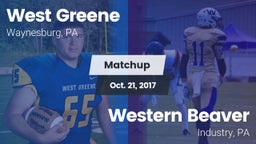 Matchup: West Greene vs. Western Beaver  2017