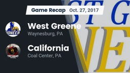 Recap: West Greene  vs. California  2017