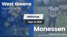Matchup: West Greene vs. Monessen  2018