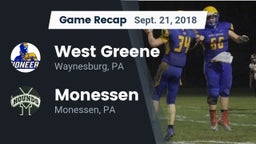 Recap: West Greene  vs. Monessen  2018