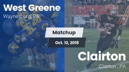 Matchup: West Greene vs. Clairton  2018