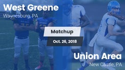 Matchup: West Greene vs. Union Area  2018