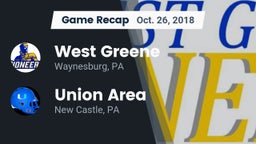 Recap: West Greene  vs. Union Area  2018