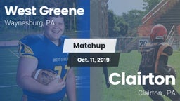 Matchup: West Greene vs. Clairton  2019