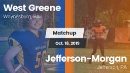 Matchup: West Greene vs. Jefferson-Morgan  2019