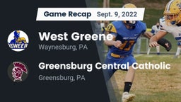 Recap: West Greene  vs. Greensburg Central Catholic  2022