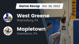 Recap: West Greene  vs. Mapletown  2022