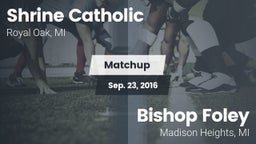 Matchup: Shrine Catholic vs. Bishop Foley  2016