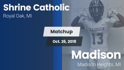 Matchup: Shrine Catholic vs. Madison 2018