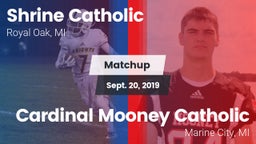 Matchup: Shrine Catholic vs. Cardinal Mooney Catholic  2019