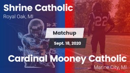 Matchup: Shrine Catholic vs. Cardinal Mooney Catholic  2020
