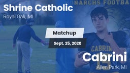 Matchup: Shrine Catholic vs. Cabrini  2020