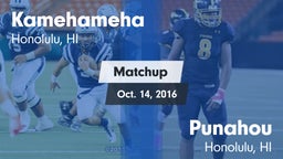 Matchup: Kamehameha vs. Punahou  2016