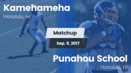 Matchup: Kamehameha vs. Punahou School 2017