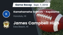 Recap: Kamehameha Schools - Kapalama vs. James Campbell High  2018
