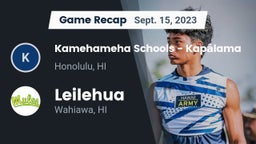 Recap: Kamehameha Schools - Kapalama vs. Leilehua  2023