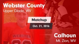 Matchup: Webster County vs. Calhoun  2016