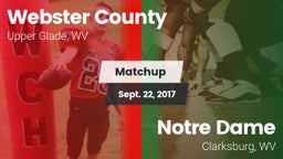 Matchup: Webster County vs. Notre Dame  2017