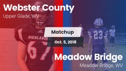 Matchup: Webster County vs. Meadow Bridge  2018