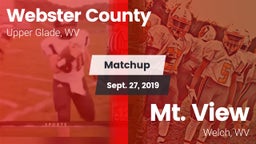 Matchup: Webster County vs. Mt. View  2019