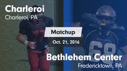 Matchup: Charleroi vs. Bethlehem Center  2016