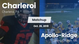 Matchup: Charleroi vs. Apollo-Ridge  2018