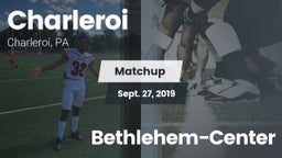 Matchup: Charleroi vs. Bethlehem-Center 2019