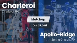Matchup: Charleroi vs. Apollo-Ridge  2019